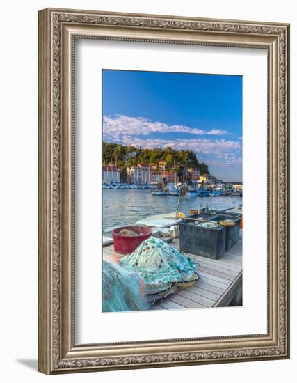 Fishing Nets, Old Town Harbour, Piran, Primorska, Slovenian Istria, Slovenia, Europe-Alan Copson-Framed Photographic Print