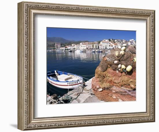 Fishing Nets, Port Vendres, Catalan Coast, Roussillon, France-Ken Gillham-Framed Photographic Print