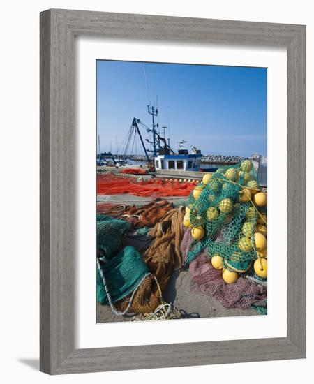 Fishing Nets, Sainte Anne Des Monts, Quebec, Canada, North America-Michael DeFreitas-Framed Photographic Print