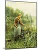 Fishing on a Spring Day-Daniel Ridgway Knight-Mounted Giclee Print