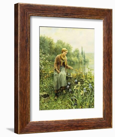 Fishing on a Spring Day-Daniel Ridgway Knight-Framed Giclee Print