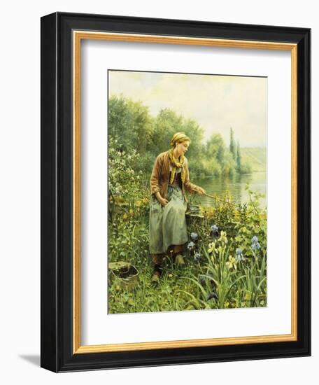 Fishing on a Spring Day-Daniel Ridgway Knight-Framed Giclee Print