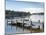 Fishing Pier and Boat Launch in Bayview Park on Bayou Texar in Pensacola, Florida in Blue Early Mor-forestpath-Mounted Photographic Print