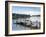 Fishing Pier and Boat Launch in Bayview Park on Bayou Texar in Pensacola, Florida in Blue Early Mor-forestpath-Framed Photographic Print