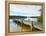 Fishing Pier and Boat Launch in Bayview Park on Bayou Texar in Pensacola, Florida in Early Morning-forestpath-Framed Premier Image Canvas