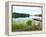 Fishing Pier and Boat Launch in Bayview Park on Bayou Texar in Pensacola, Florida in Early Morning-forestpath-Framed Premier Image Canvas