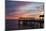 Fishing Pier at Sunset, Jekyll Island, Georgia, USA-Joanne Wells-Mounted Photographic Print
