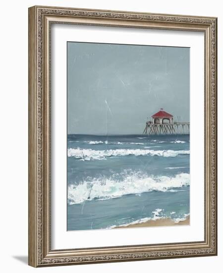 Fishing Pier Diptych I-Jade Reynolds-Framed Art Print