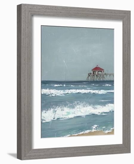 Fishing Pier Diptych I-Jade Reynolds-Framed Art Print