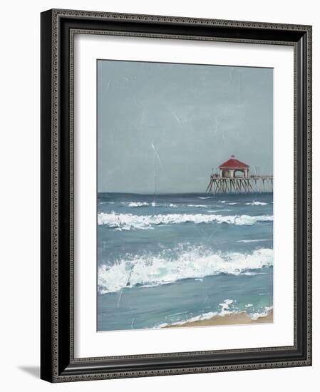 Fishing Pier Diptych I-Jade Reynolds-Framed Art Print