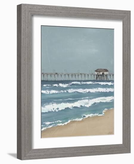 Fishing Pier Diptych II-Jade Reynolds-Framed Art Print