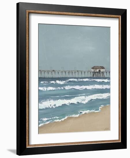 Fishing Pier Diptych II-Jade Reynolds-Framed Art Print