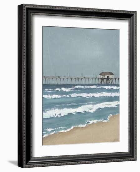 Fishing Pier Diptych II-Jade Reynolds-Framed Art Print