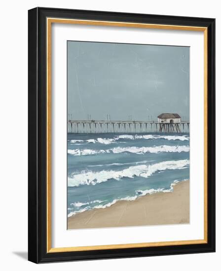 Fishing Pier Diptych II-Jade Reynolds-Framed Art Print