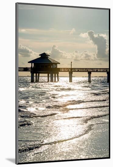 Fishing Pier Fort Myers Beach at Sunset - Florida-Philippe Hugonnard-Mounted Photographic Print