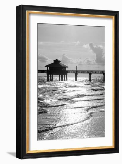 Fishing Pier Fort Myers Beach at Sunset - Florida-Philippe Hugonnard-Framed Photographic Print