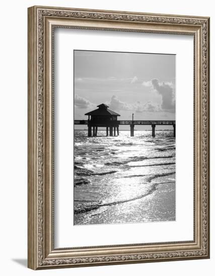 Fishing Pier Fort Myers Beach at Sunset - Florida-Philippe Hugonnard-Framed Photographic Print