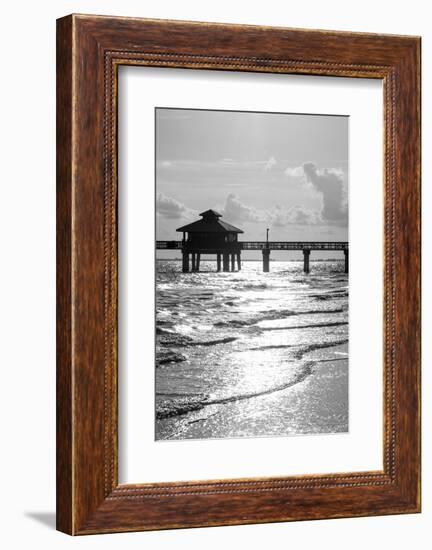 Fishing Pier Fort Myers Beach at Sunset - Florida-Philippe Hugonnard-Framed Photographic Print