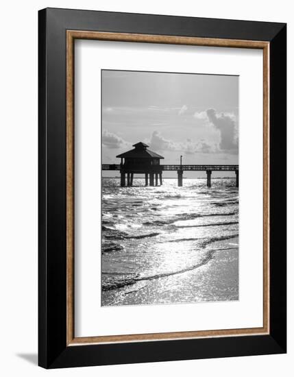 Fishing Pier Fort Myers Beach at Sunset - Florida-Philippe Hugonnard-Framed Photographic Print