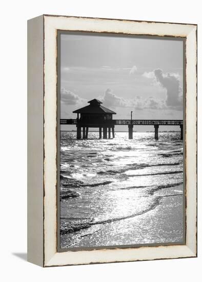 Fishing Pier Fort Myers Beach at Sunset - Florida-Philippe Hugonnard-Framed Premier Image Canvas