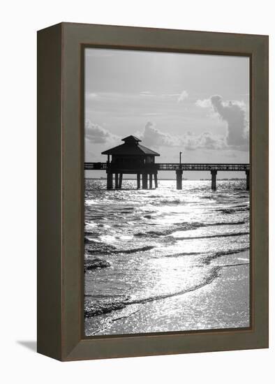 Fishing Pier Fort Myers Beach at Sunset - Florida-Philippe Hugonnard-Framed Premier Image Canvas