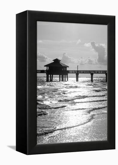 Fishing Pier Fort Myers Beach at Sunset - Florida-Philippe Hugonnard-Framed Premier Image Canvas