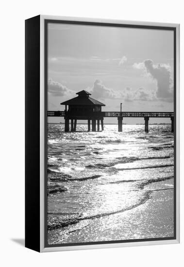 Fishing Pier Fort Myers Beach at Sunset - Florida-Philippe Hugonnard-Framed Premier Image Canvas