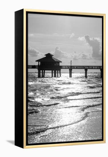 Fishing Pier Fort Myers Beach at Sunset - Florida-Philippe Hugonnard-Framed Premier Image Canvas