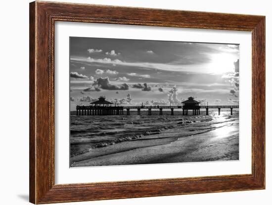 Fishing Pier Fort Myers Beach at Sunset - Florida-Philippe Hugonnard-Framed Photographic Print