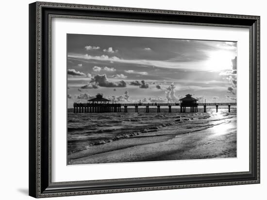 Fishing Pier Fort Myers Beach at Sunset - Florida-Philippe Hugonnard-Framed Photographic Print