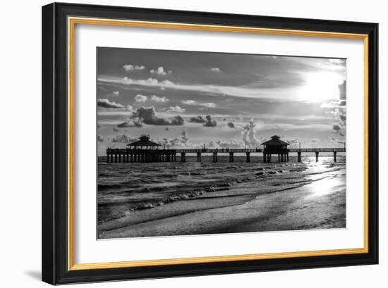 Fishing Pier Fort Myers Beach at Sunset - Florida-Philippe Hugonnard-Framed Photographic Print