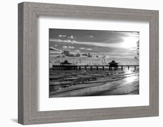 Fishing Pier Fort Myers Beach at Sunset - Florida-Philippe Hugonnard-Framed Photographic Print