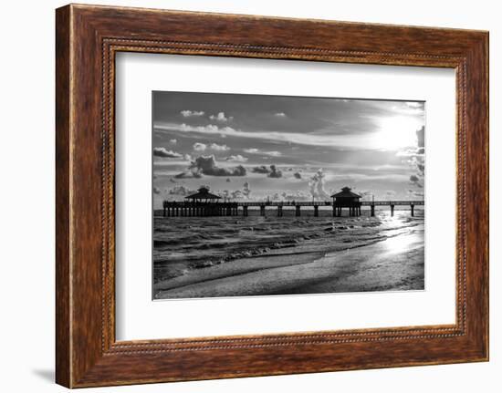 Fishing Pier Fort Myers Beach at Sunset - Florida-Philippe Hugonnard-Framed Photographic Print