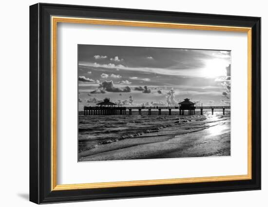 Fishing Pier Fort Myers Beach at Sunset - Florida-Philippe Hugonnard-Framed Photographic Print