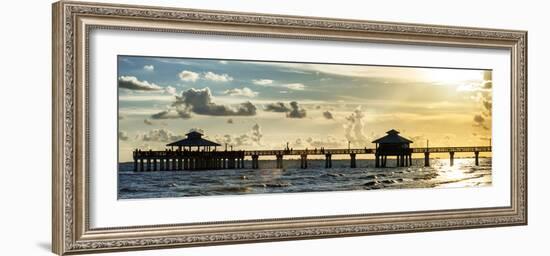 Fishing Pier Fort Myers Beach at Sunset - Florida-Philippe Hugonnard-Framed Photographic Print