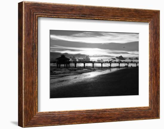 Fishing Pier Fort Myers Beach at Sunset-Philippe Hugonnard-Framed Photographic Print