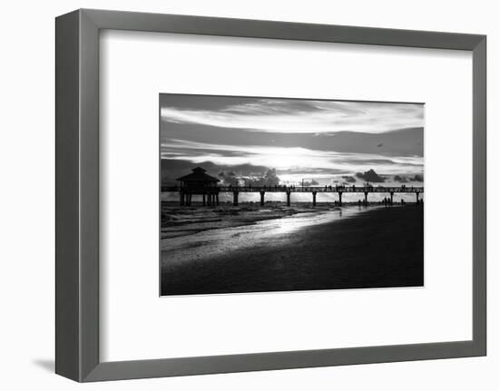 Fishing Pier Fort Myers Beach at Sunset-Philippe Hugonnard-Framed Photographic Print