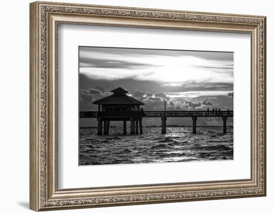 Fishing Pier Fort Myers Beach at Sunset-Philippe Hugonnard-Framed Photographic Print