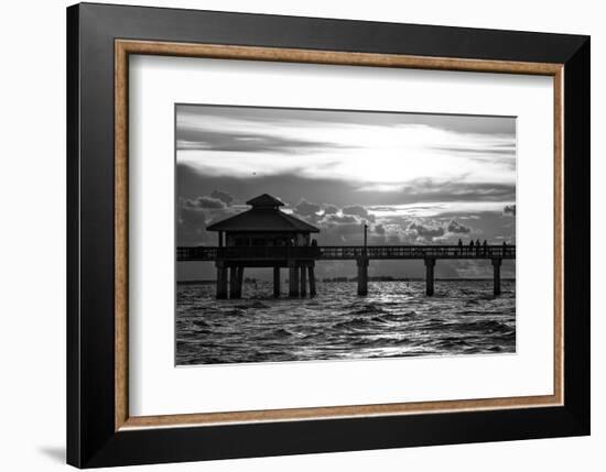 Fishing Pier Fort Myers Beach at Sunset-Philippe Hugonnard-Framed Photographic Print