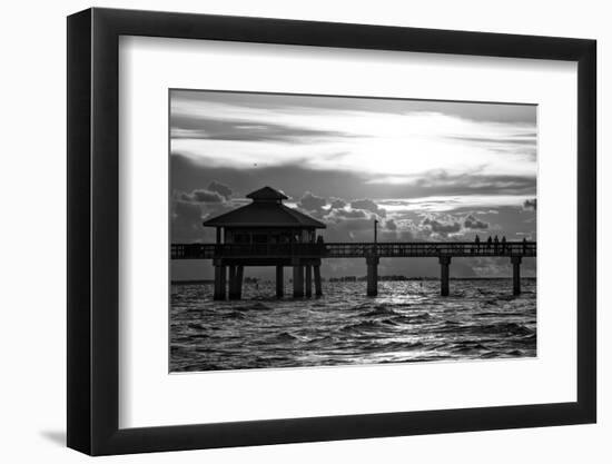 Fishing Pier Fort Myers Beach at Sunset-Philippe Hugonnard-Framed Photographic Print