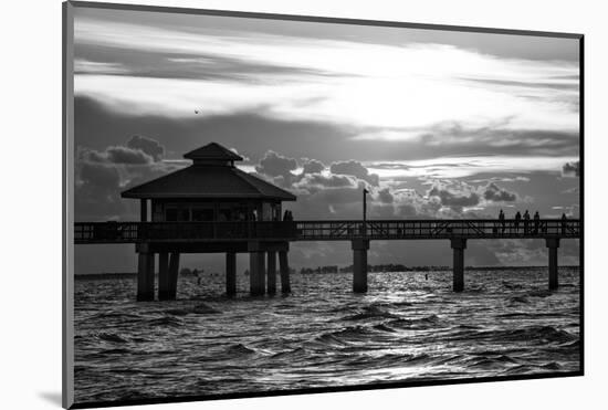 Fishing Pier Fort Myers Beach at Sunset-Philippe Hugonnard-Mounted Photographic Print