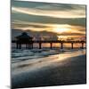 Fishing Pier Fort Myers Beach at Sunset-Philippe Hugonnard-Mounted Photographic Print