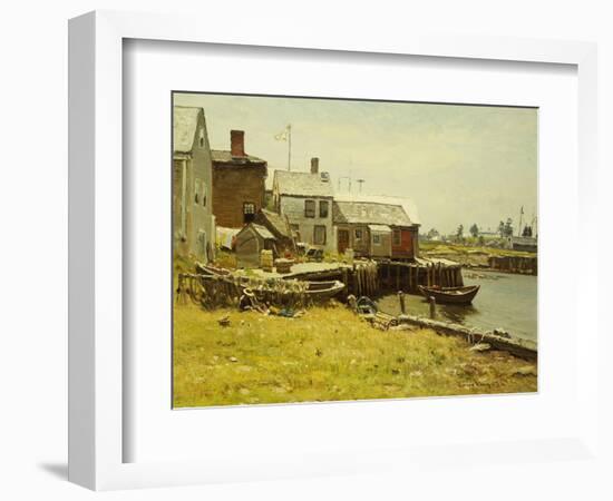 Fishing Pier-John Joseph Enneking-Framed Giclee Print