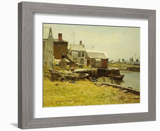 Fishing Pier-John Joseph Enneking-Framed Giclee Print