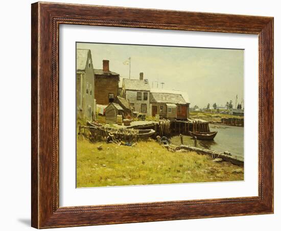 Fishing Pier-John Joseph Enneking-Framed Giclee Print