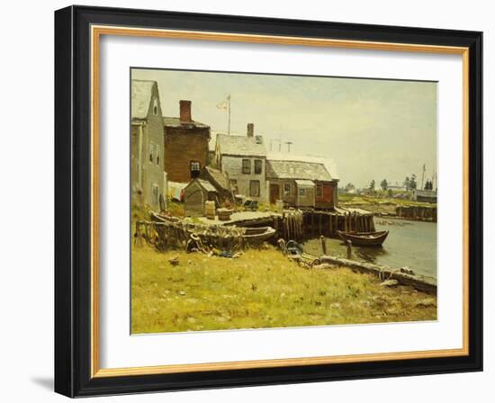 Fishing Pier-John Joseph Enneking-Framed Giclee Print