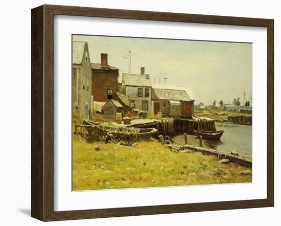 Fishing Pier-John Joseph Enneking-Framed Giclee Print