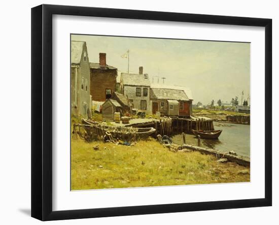 Fishing Pier-John Joseph Enneking-Framed Giclee Print