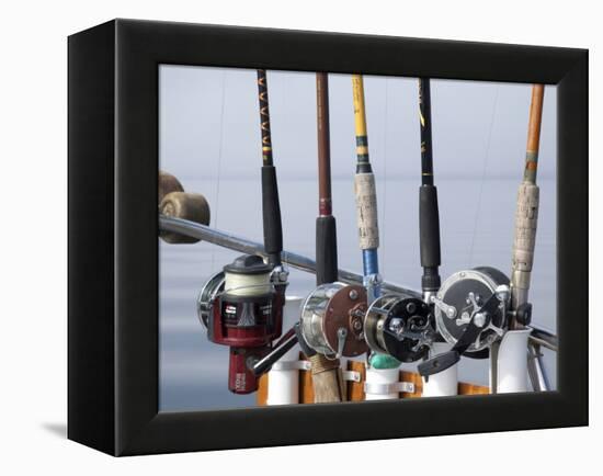 Fishing Poles, Alaska, Usa-Savanah Stewart-Framed Premier Image Canvas