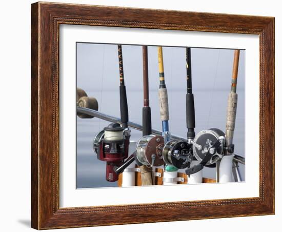 Fishing Poles, Alaska, Usa-Savanah Stewart-Framed Photographic Print